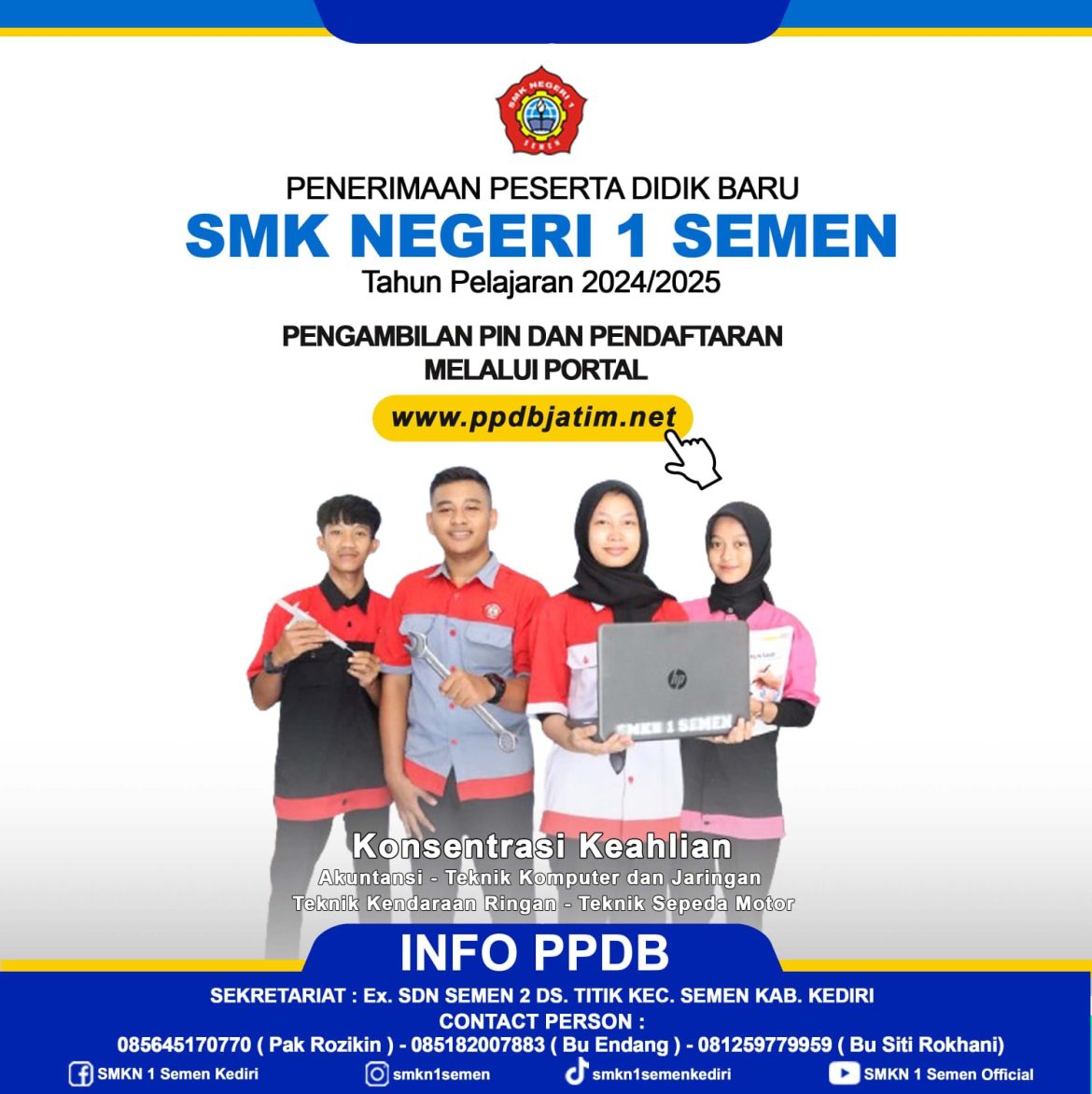 INFORMASI PPDB SMKN 1 SEMEN
