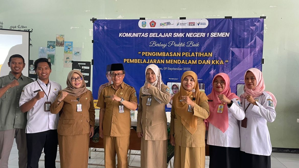 Komunitas Belajar SMKN 1 Semen Berbagi Praktik Baik
