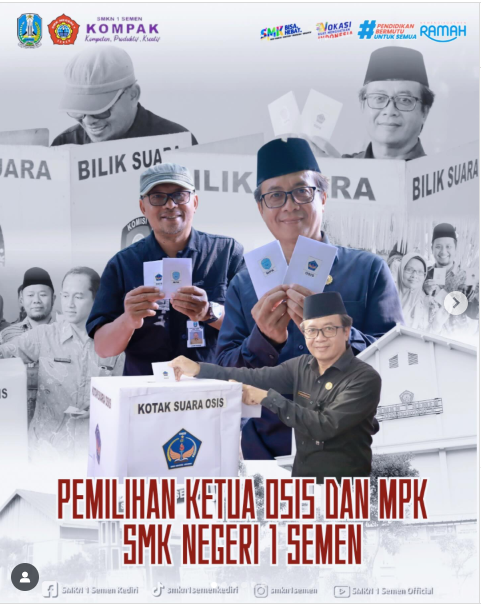 Melatih Demokrasi dengan PEMILOS dan MPK di SMKN 1 Semen