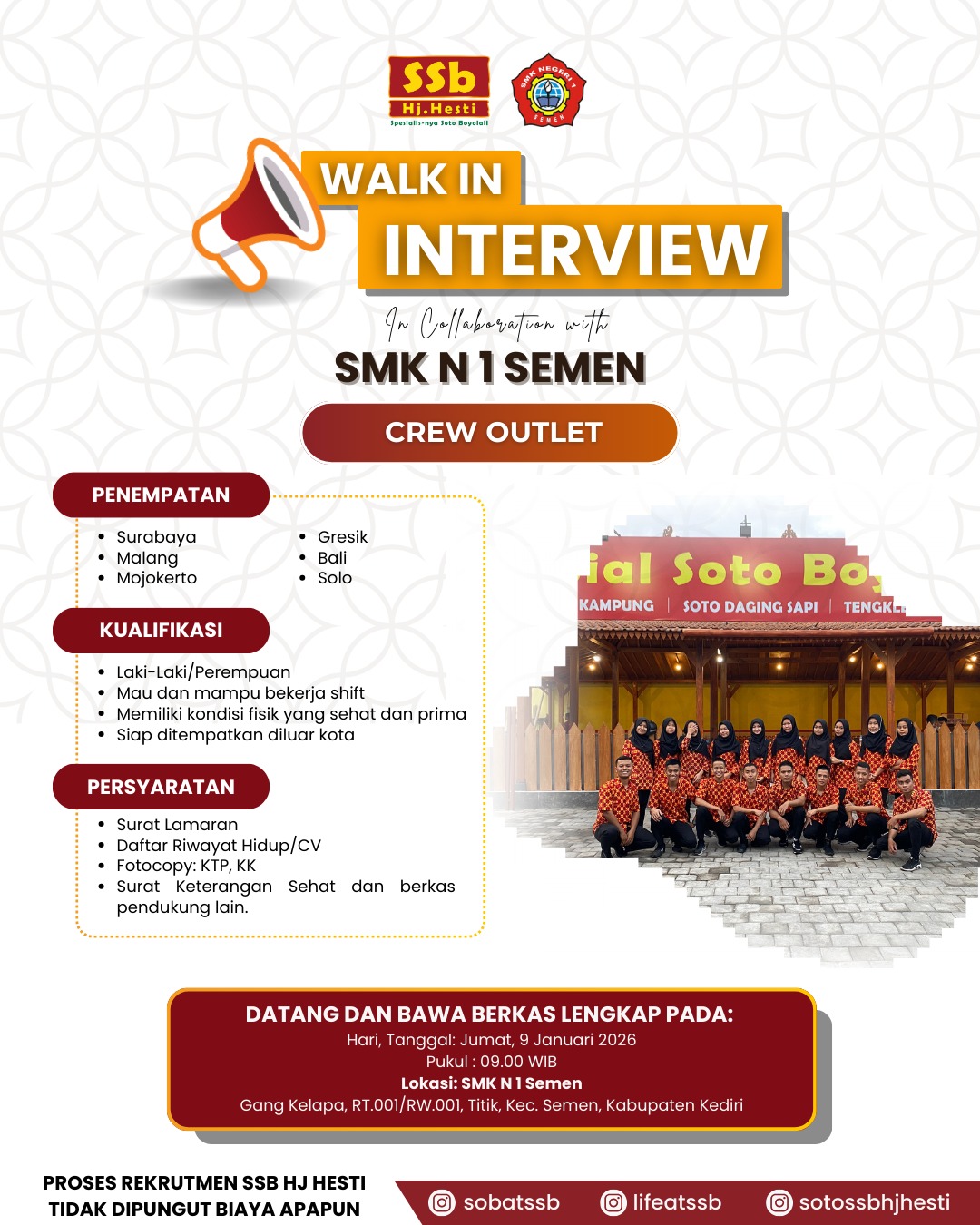 LOKER PT. SSB